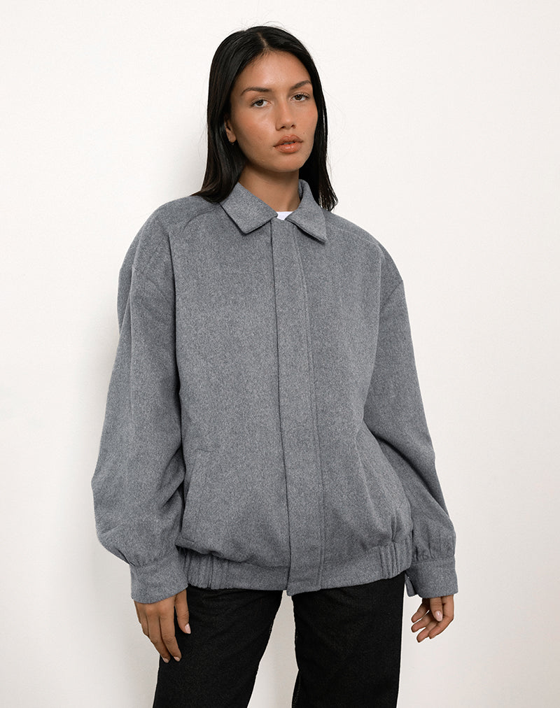 Karinta Jacket in Grey Marl Wool