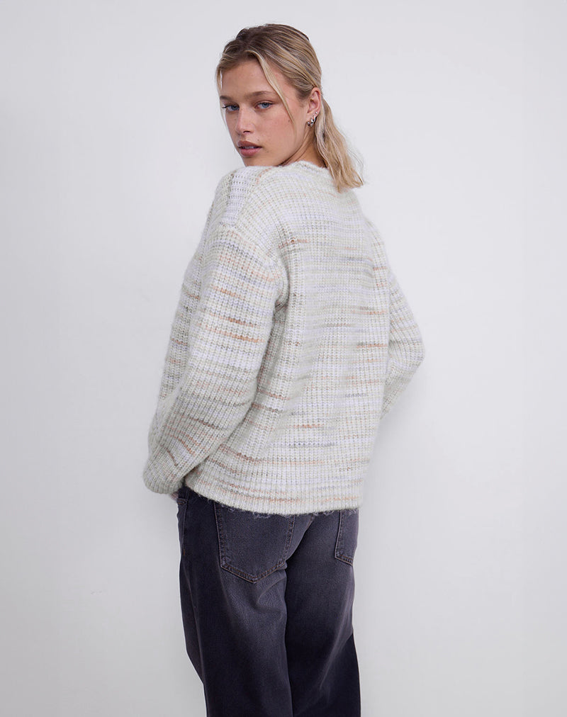 Image of Karu Jumper in Neutral Brushed Knit