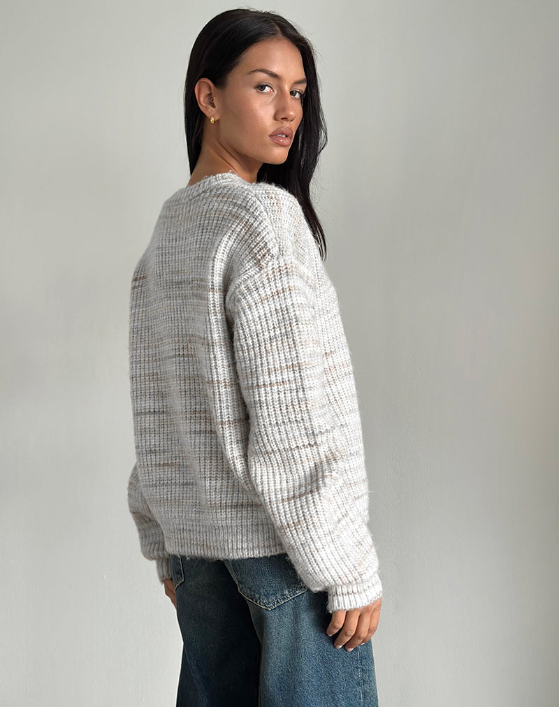 Image of Karu Jumper in Neutral Brushed Knit