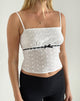 Image of Katisa Top in Broderie White