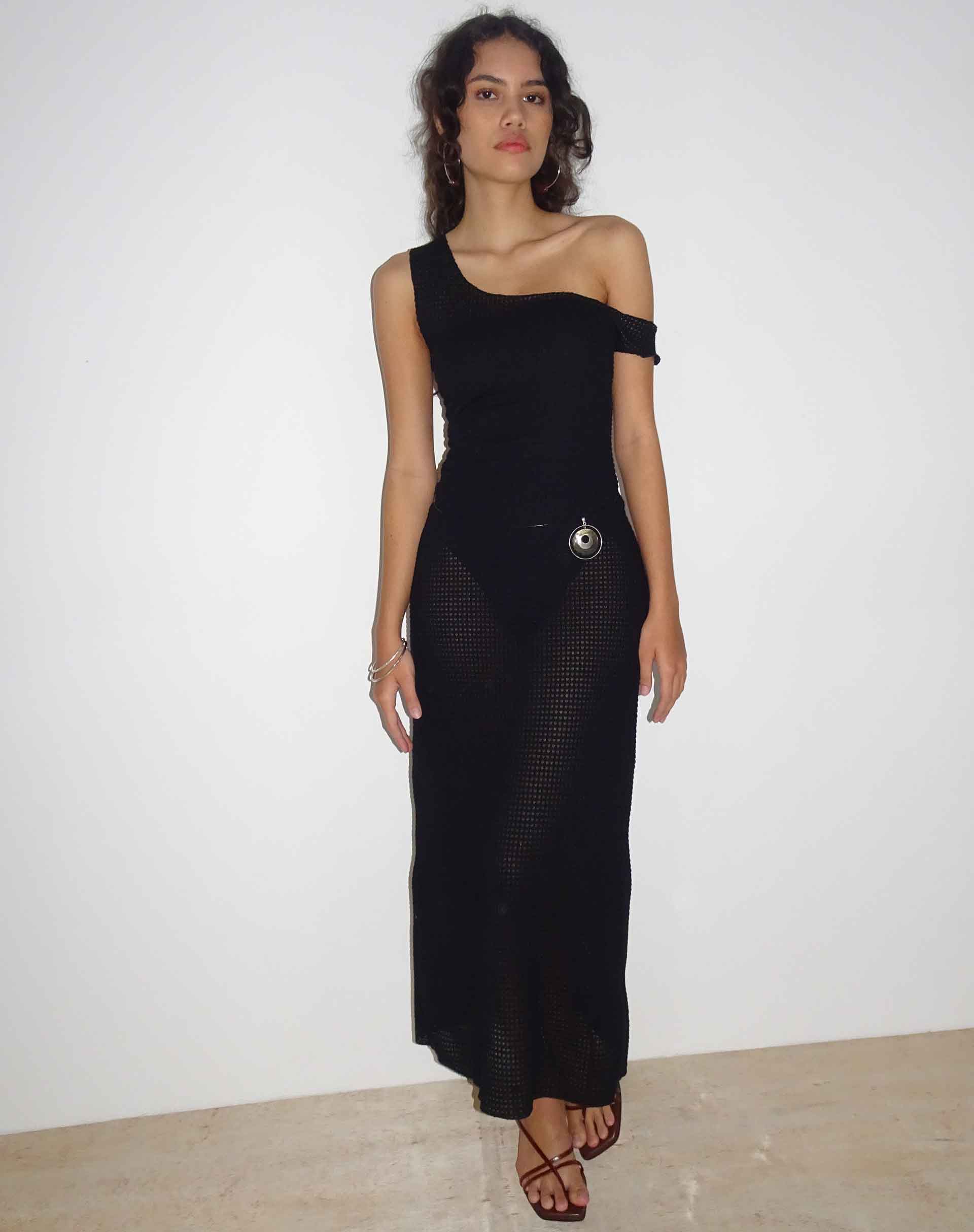 Black Textured Maxi Dress | Katja motelrocks-com-us Black Textured Maxi Dress | Katja motelrocks-com-us