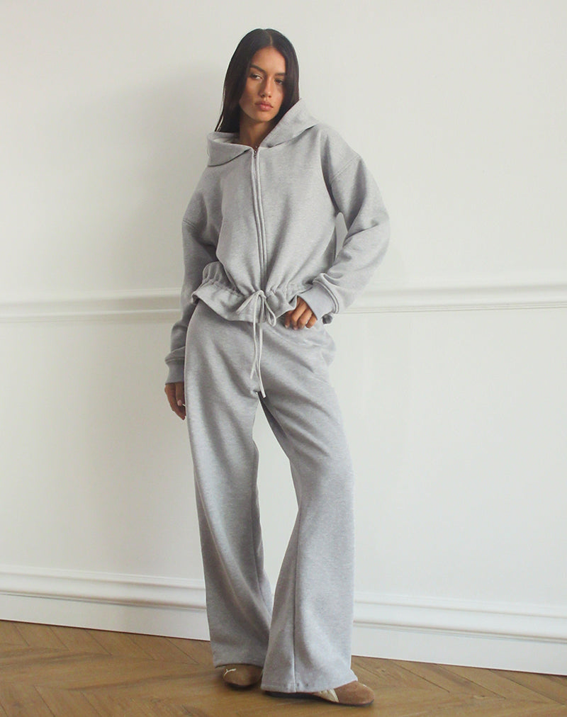 Loose Jogger in Grey Marl