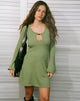 Image of Kodia Mini Dress with Shell in Knit Olive