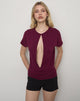Image of Krystle Large Keyhole Top in Deep Purple