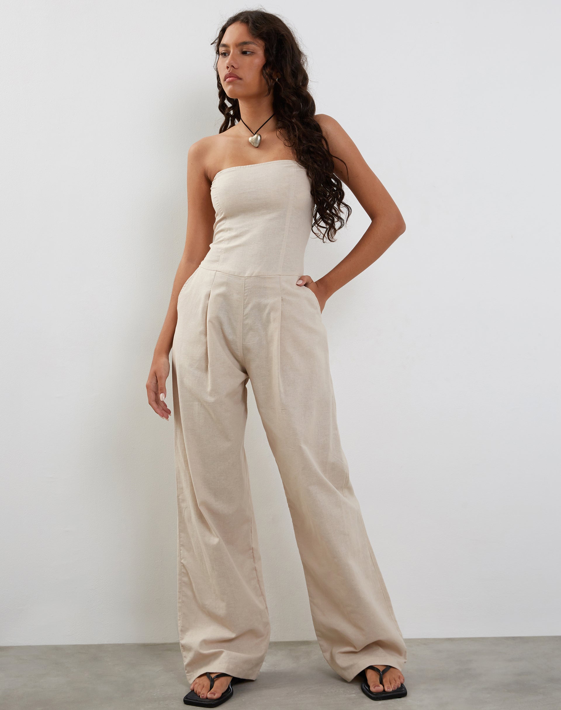 ELFINDEA Capri Pants for Women Banquet Dress Jumpsuit Sexy Hanging Neck Trousers  White M - Walmart.com