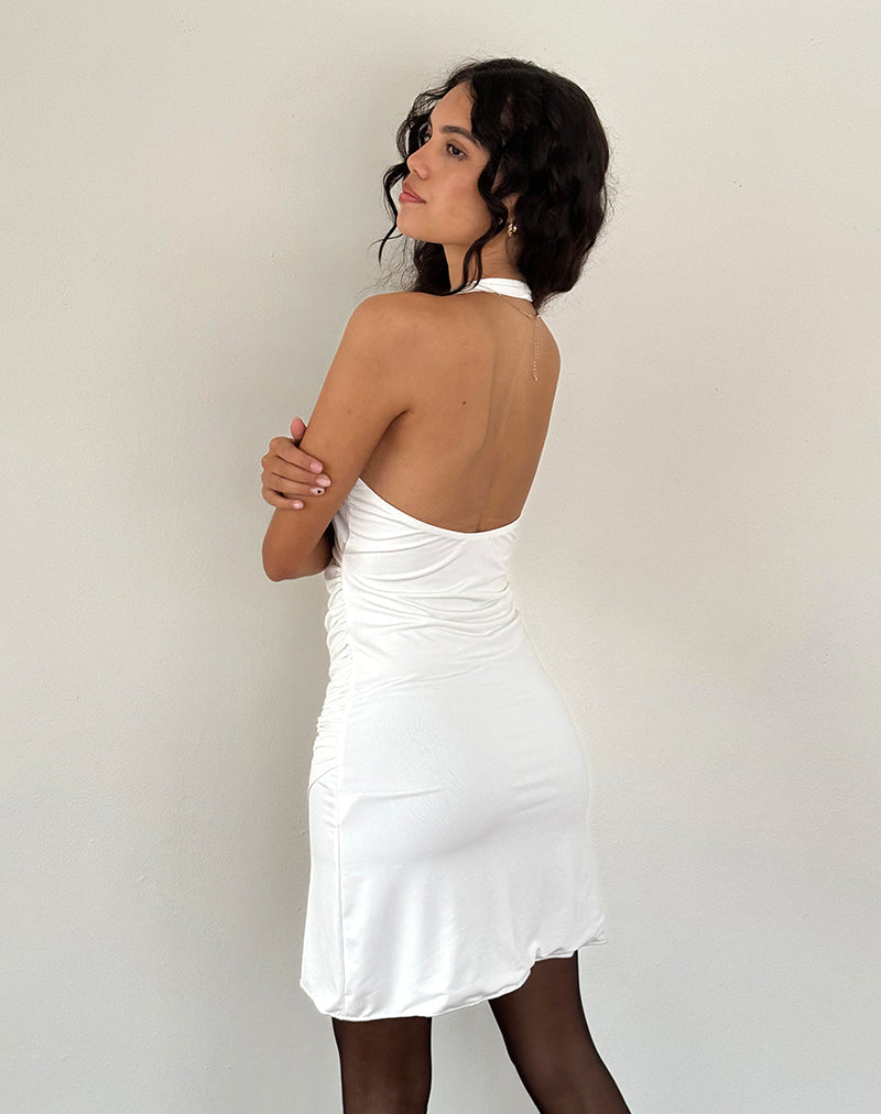 Ivory Wrap Dress