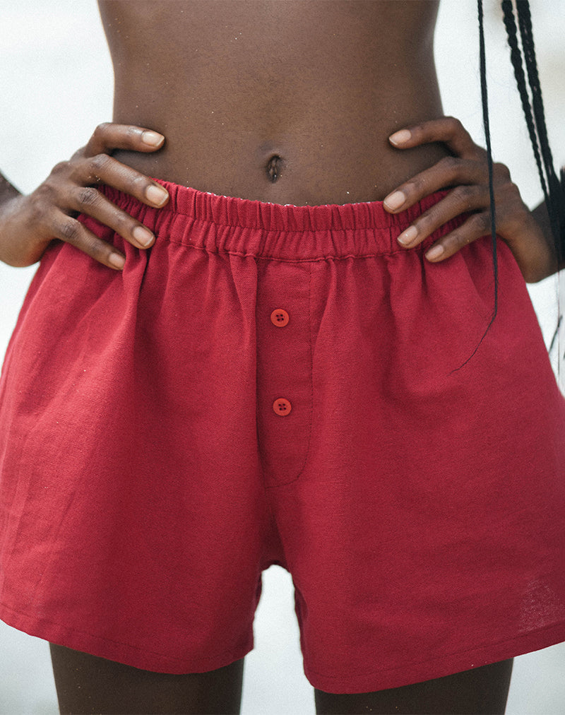 Adrenaline Red Shorts | Laboxe – motelrocks-com-us
