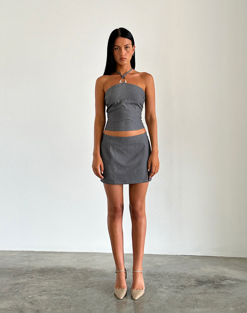 Image of Laika Top in Tailoring Charcoal