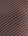 Diagonal Stripe Flocked Brown and Cream