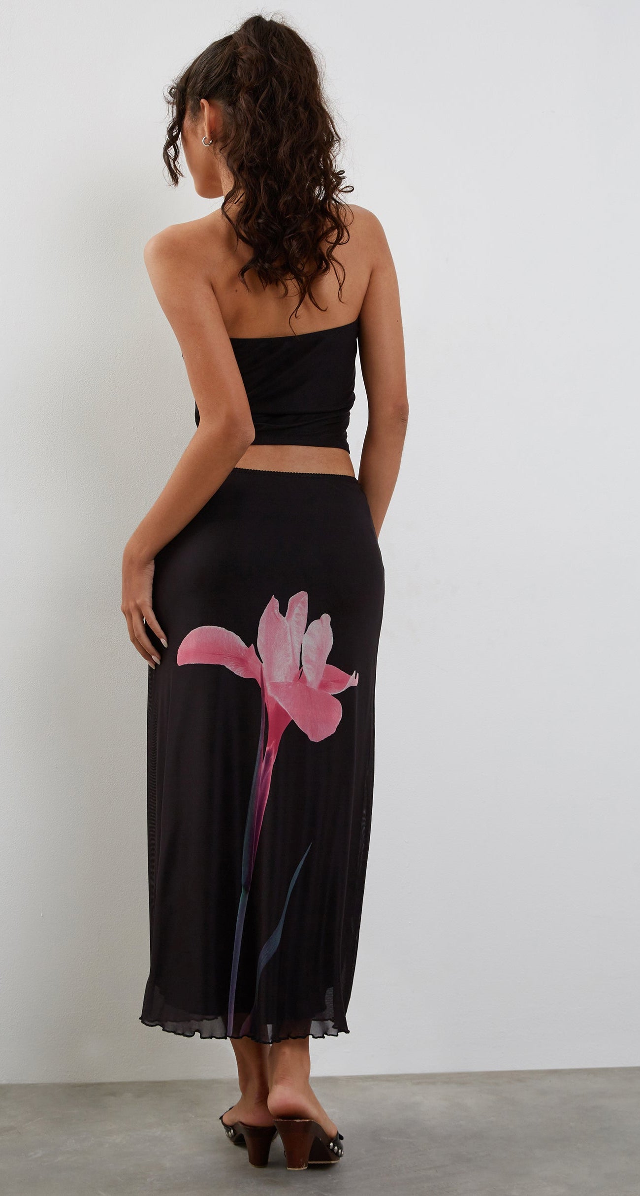 Lassie Maxi Skirt in Spring Rose Dusty Pink main image 1