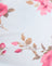  White with Pink Floral Bloom