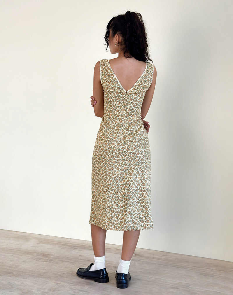 Image of Lavisha Midi Dress in Washed Ditsy
