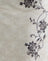 Ivory Lace with Black Vine Print