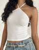 Image of Layti Halterneck Top in Off White