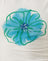 Ivory with Painted Blue Flower
