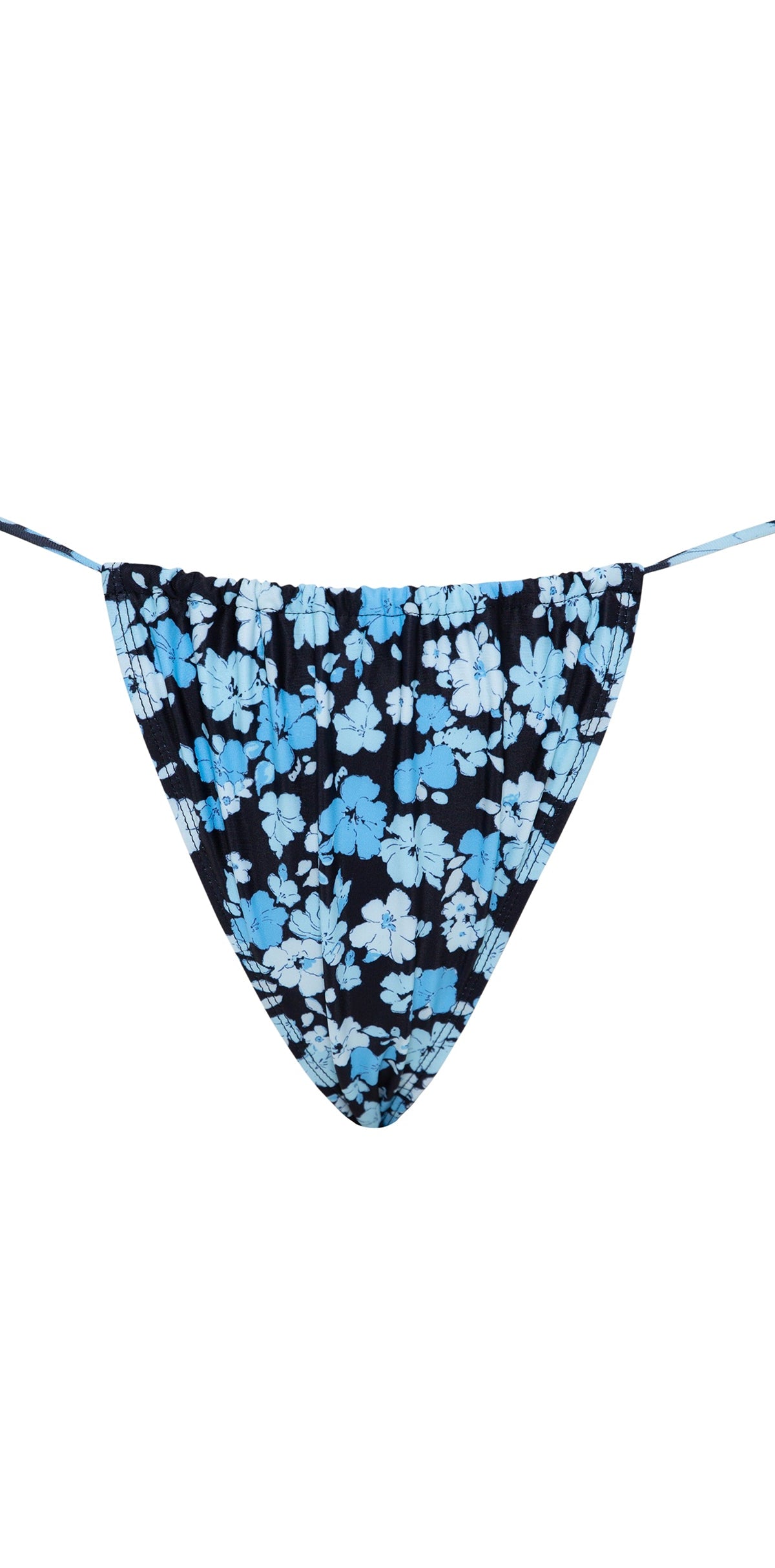 Pastel Blue Floral Bikini Bottom | Leyna – motelrocks-com-us