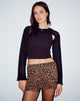 Image of Lidya Mini Skirt in Leopard Daze Brown