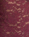 Lace Burgundy with Pink Binding