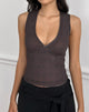 Image of Lihat Top in Mesh Rustic Polka Brown