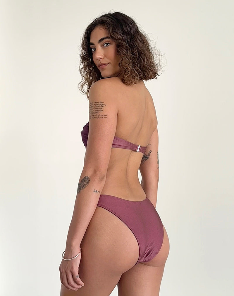 CK Monogram Texture Triangle Bikini Top | Calvin Klein