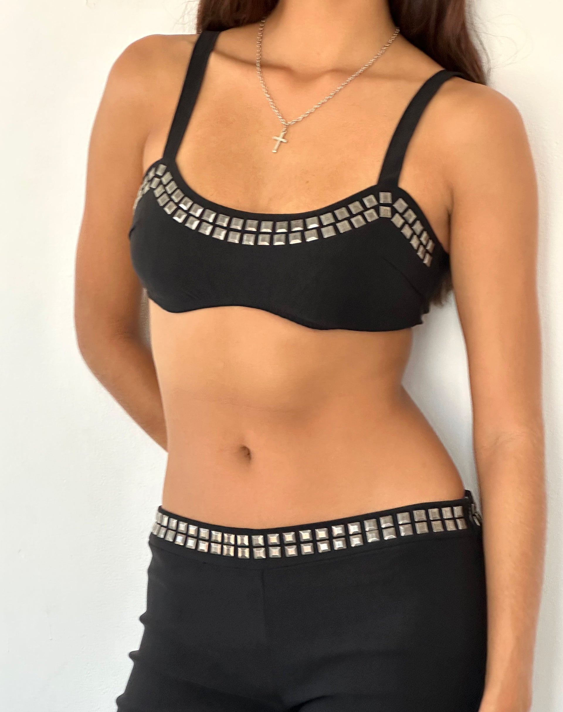 Asha Bralette in Black (Designer crop top) – Chaa Latte