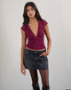 Image of Livi Top in Polka Flock Berry Red