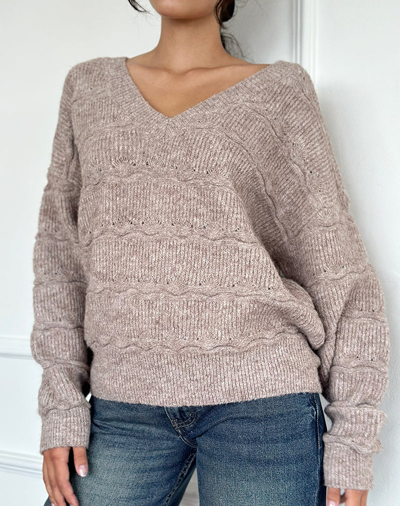 Image of Loka Oversized Jumper in Almond