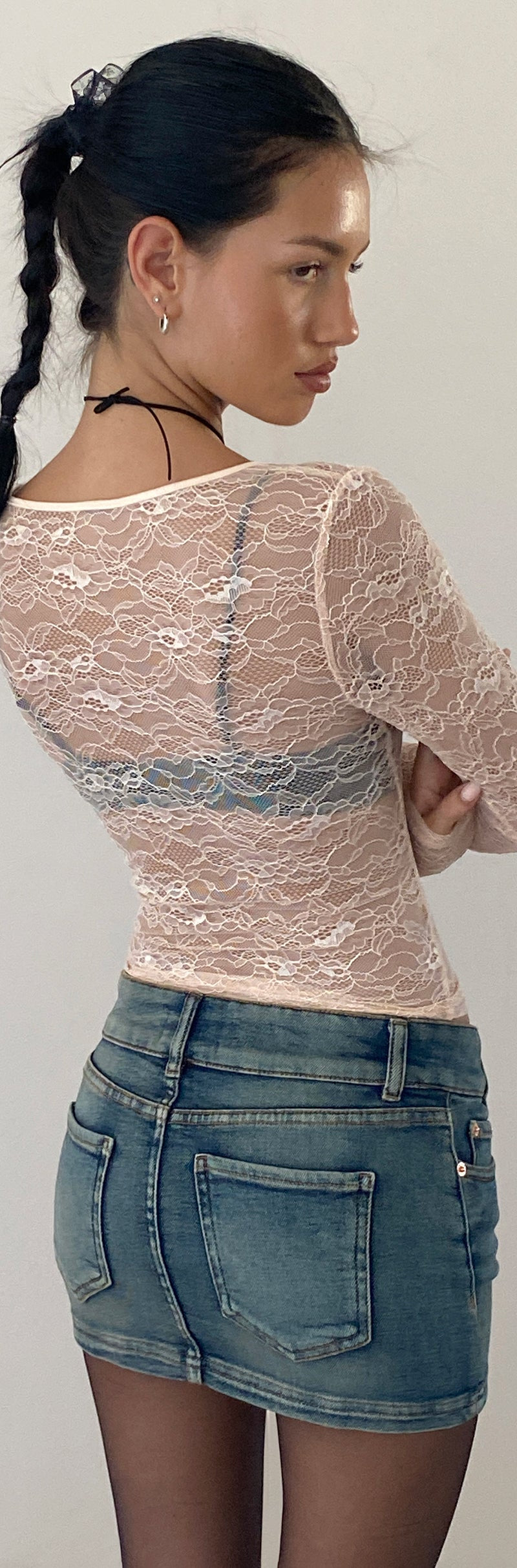 Desert Denim Mini Skirt main image 1