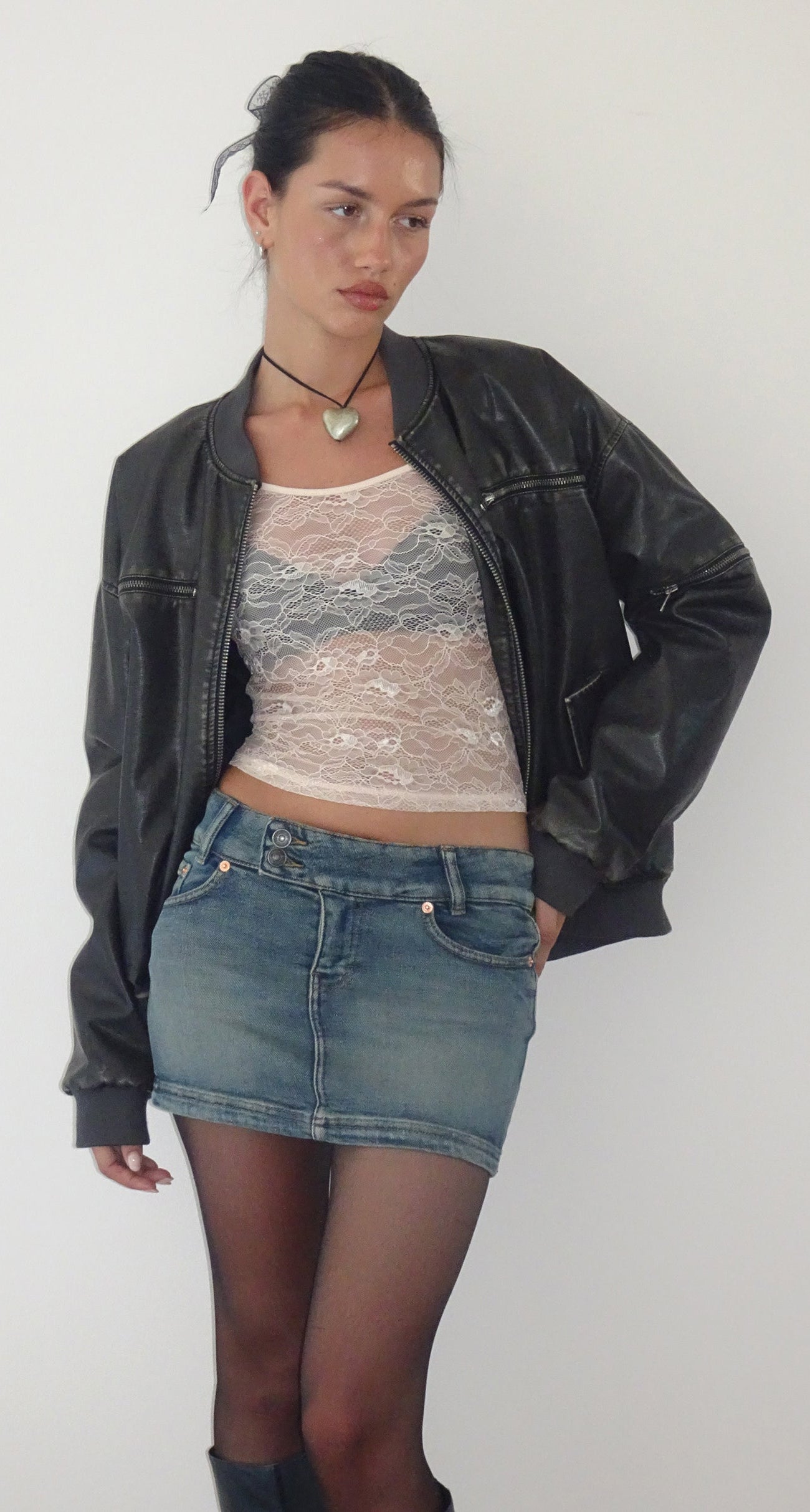 Desert Denim Mini Skirt main image 0