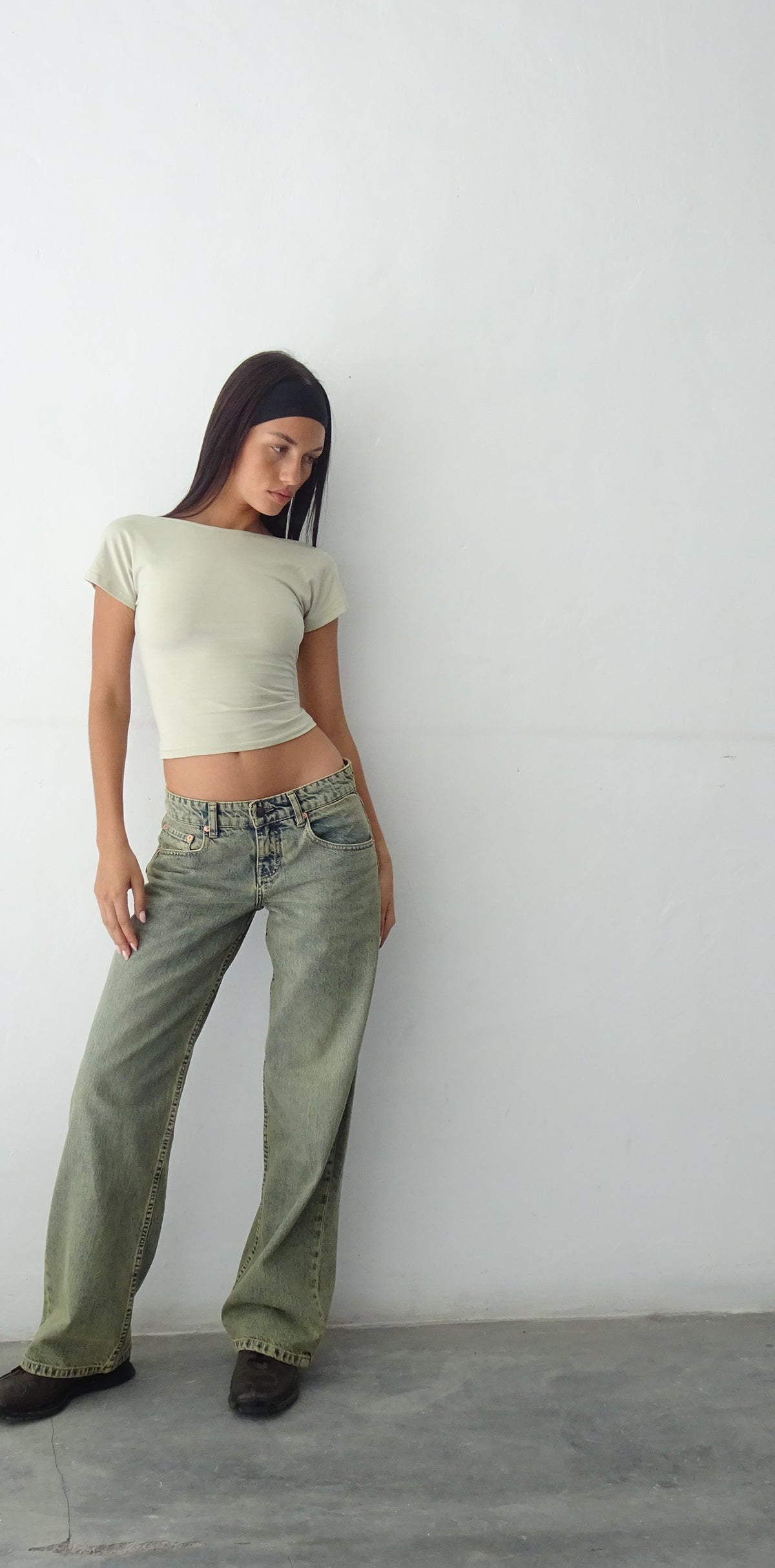 Sandy Blue Acid Low Rise Straight Leg Jean | Parallel – motelrocks-com-us