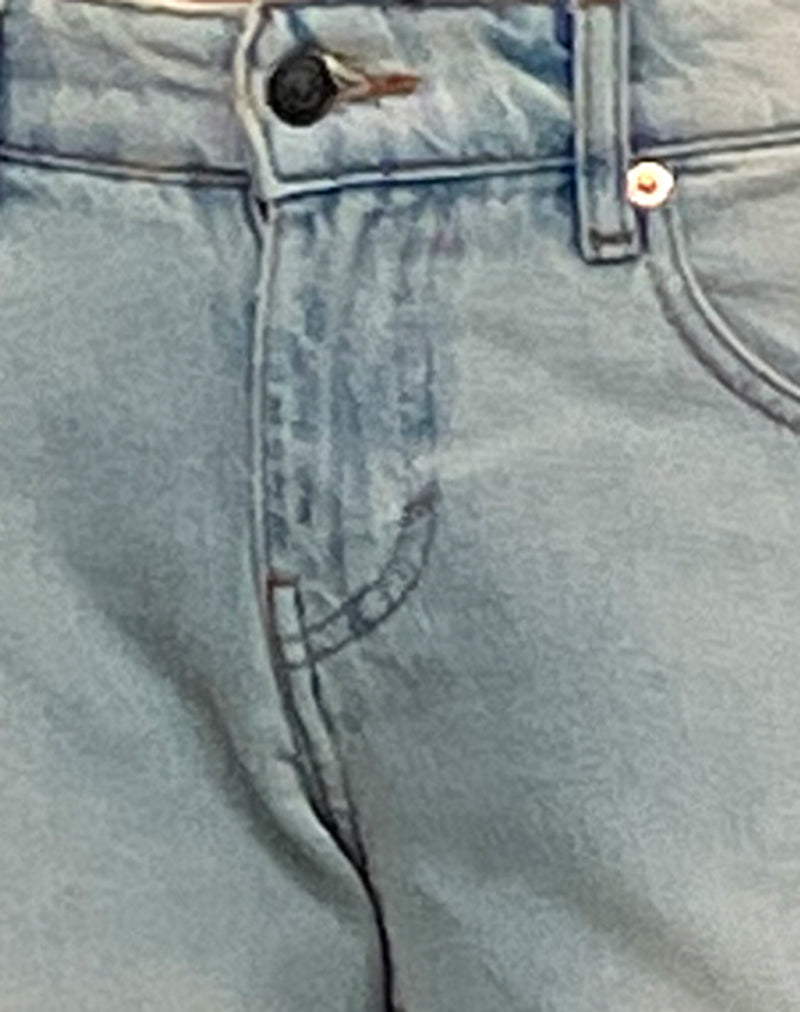 Sand Bleach Extreme Low Rise Straight Leg Jeans | Parallel