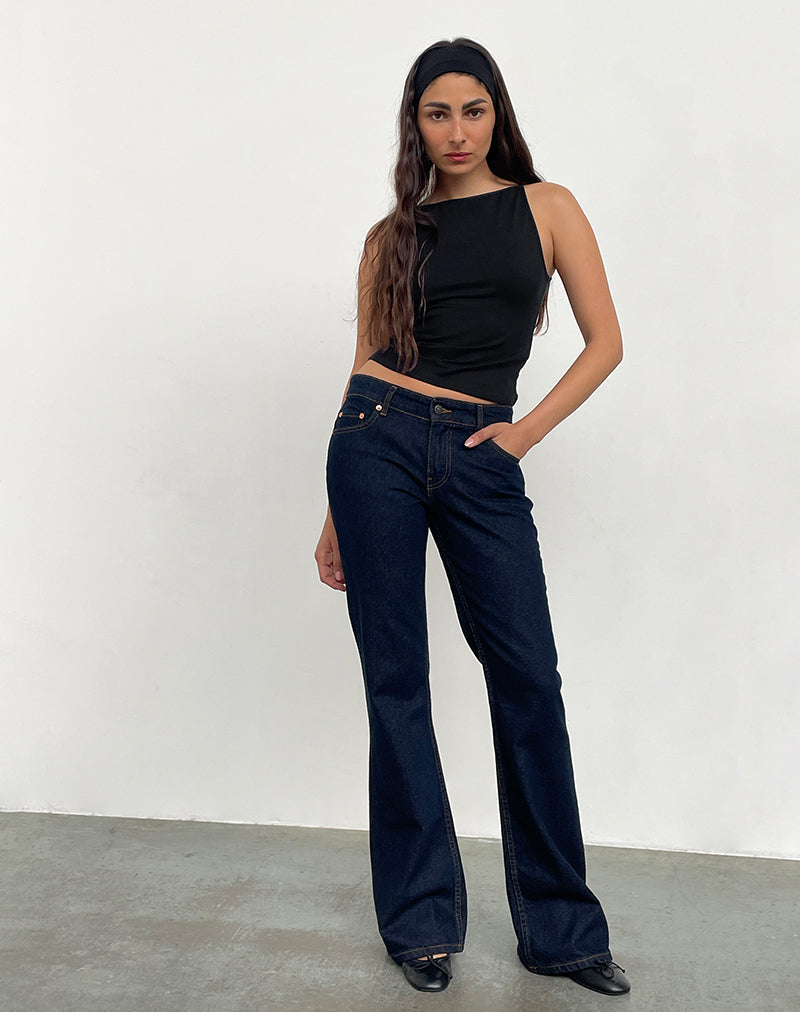 Jeans Flare Dark Indigo B5598 237 main image 1