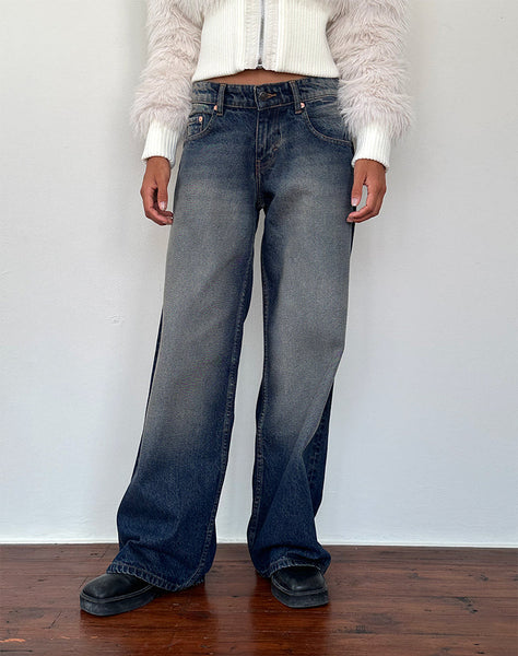 Amber Wash Low Rise Jeans | Roomy – motelrocks-com-us