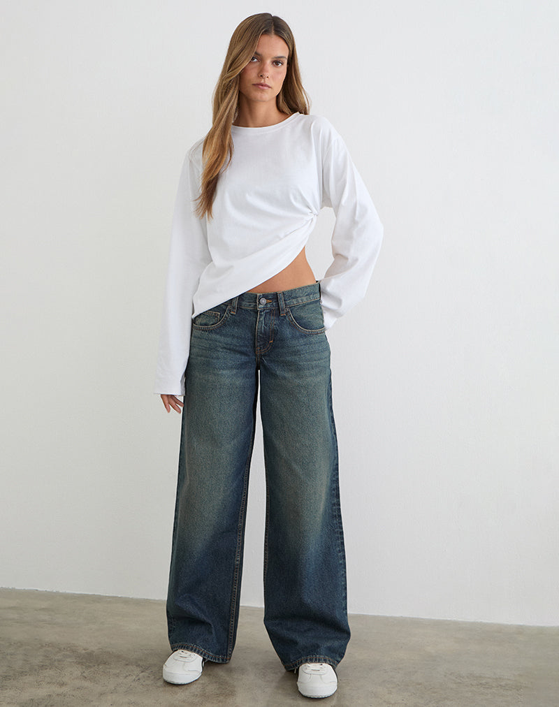 Dirty Green Low Rise Jeans | Roomy – motelrocks-com-us