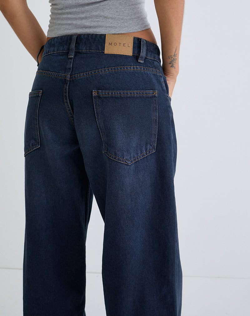 Image of Low Rise Roomy Jeans in Smokey Blue