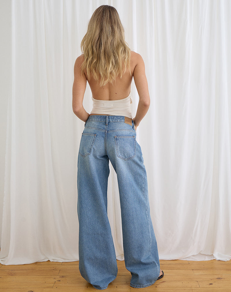 Image of Low Rise Roomy Jeans in Bright Blue Used