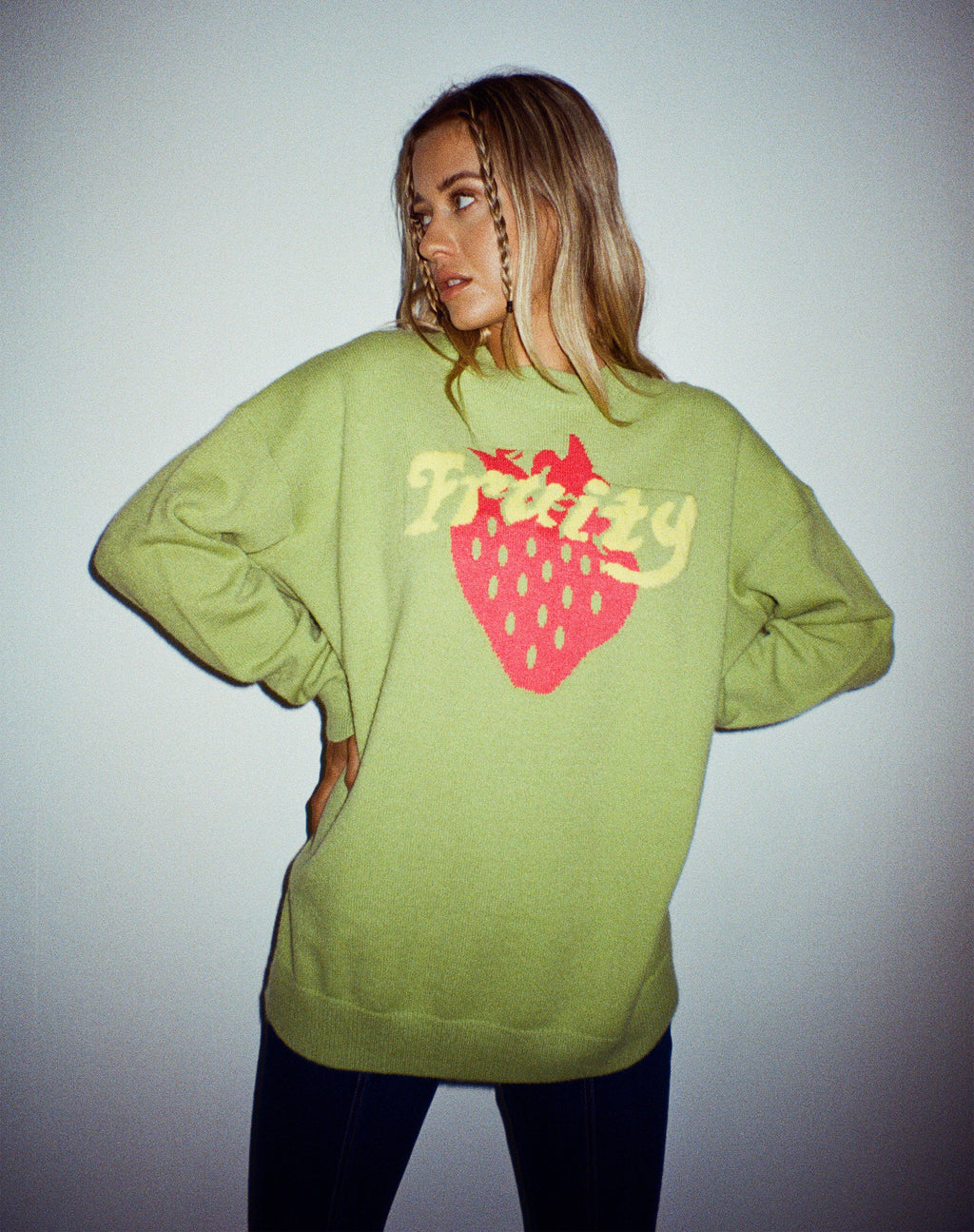 Lulees Jumper in Lime Fruity