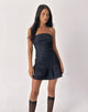 Image of Luminis Mini Dress in Dark Denim Indigo