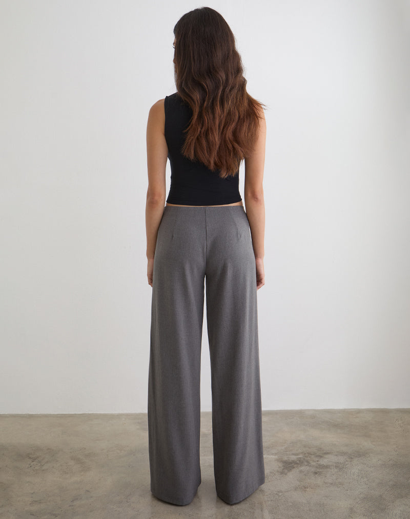 Image of Diomira Trouser in Grey with Tie