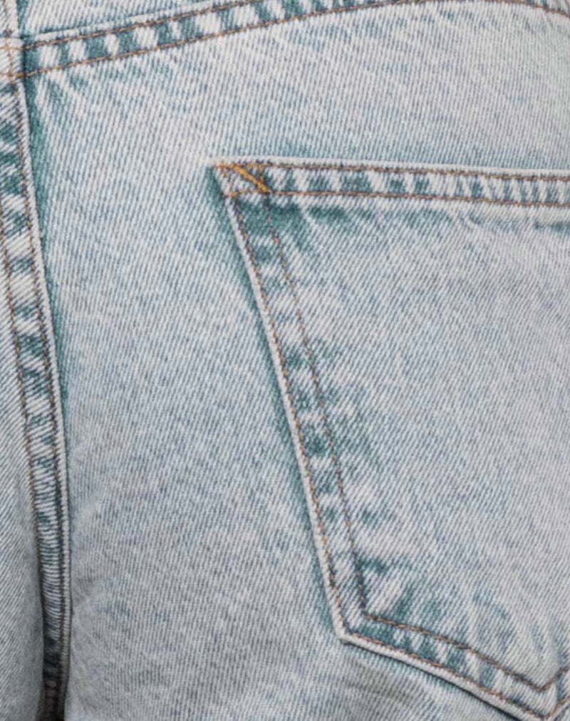 Low Rise Parallel Jeans in 80s Light Blue Wash