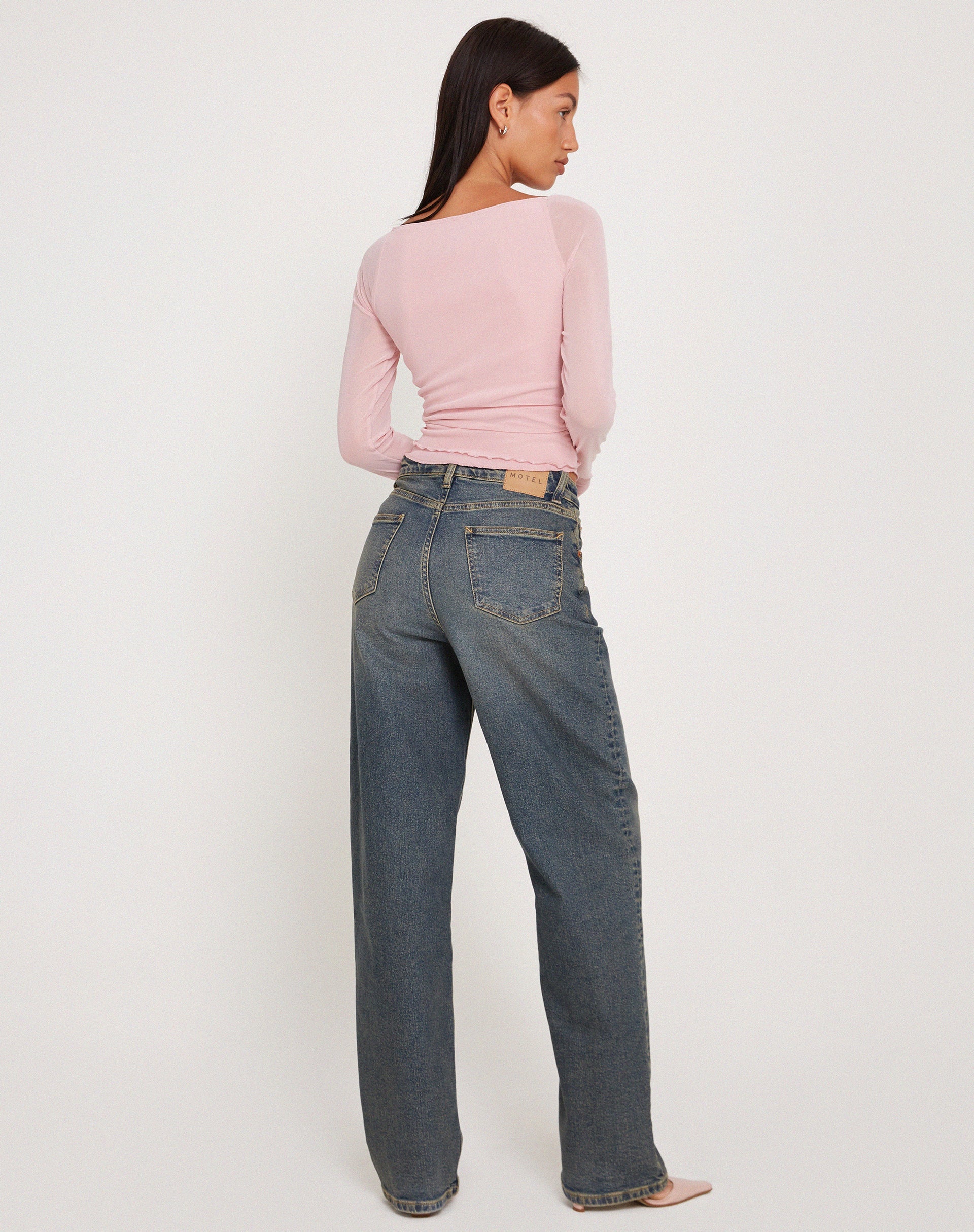 Pink Long Sleeve Top | Mahira – motelrocks-com-us