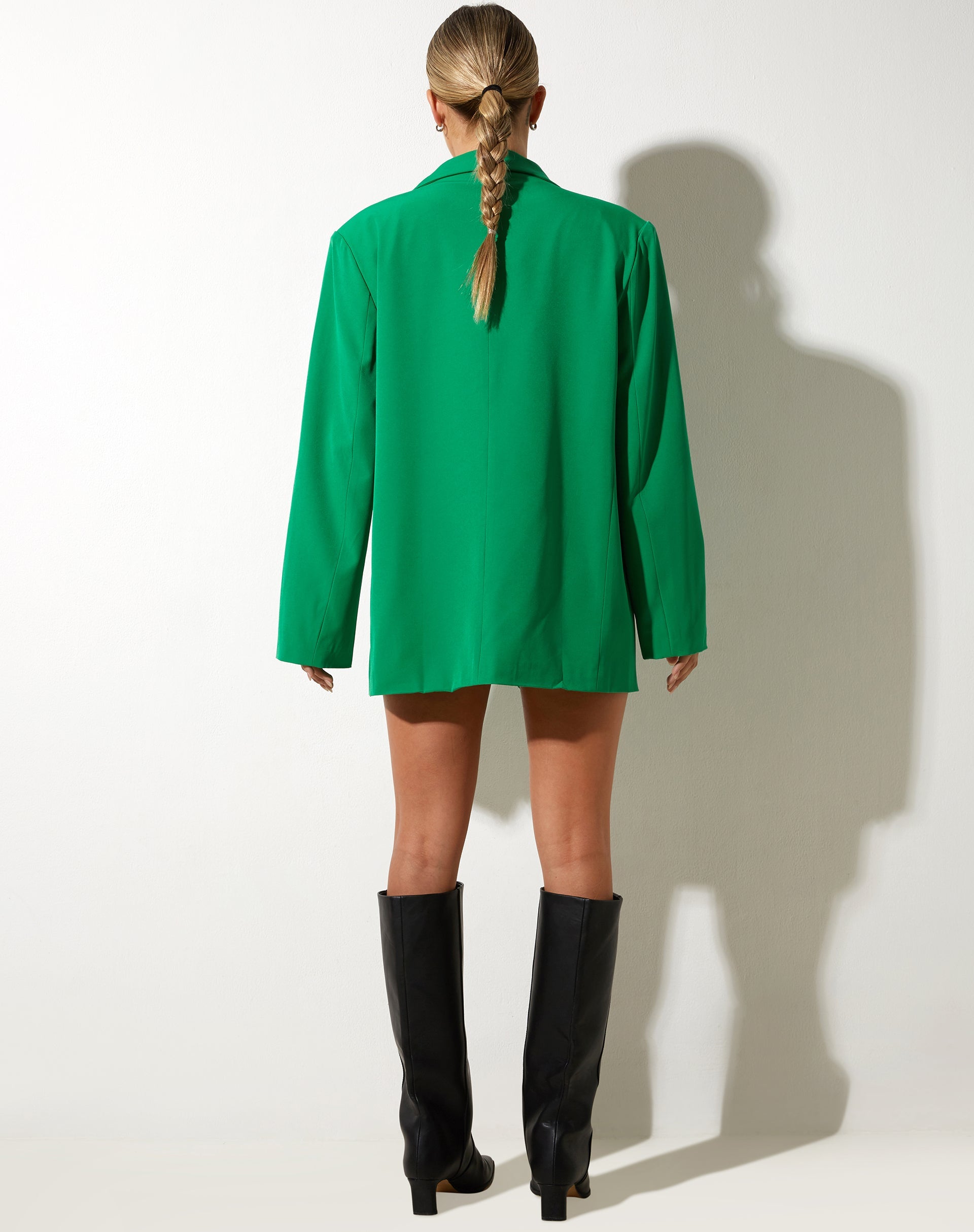 image of Maiwa Blazer in Tailoring Green