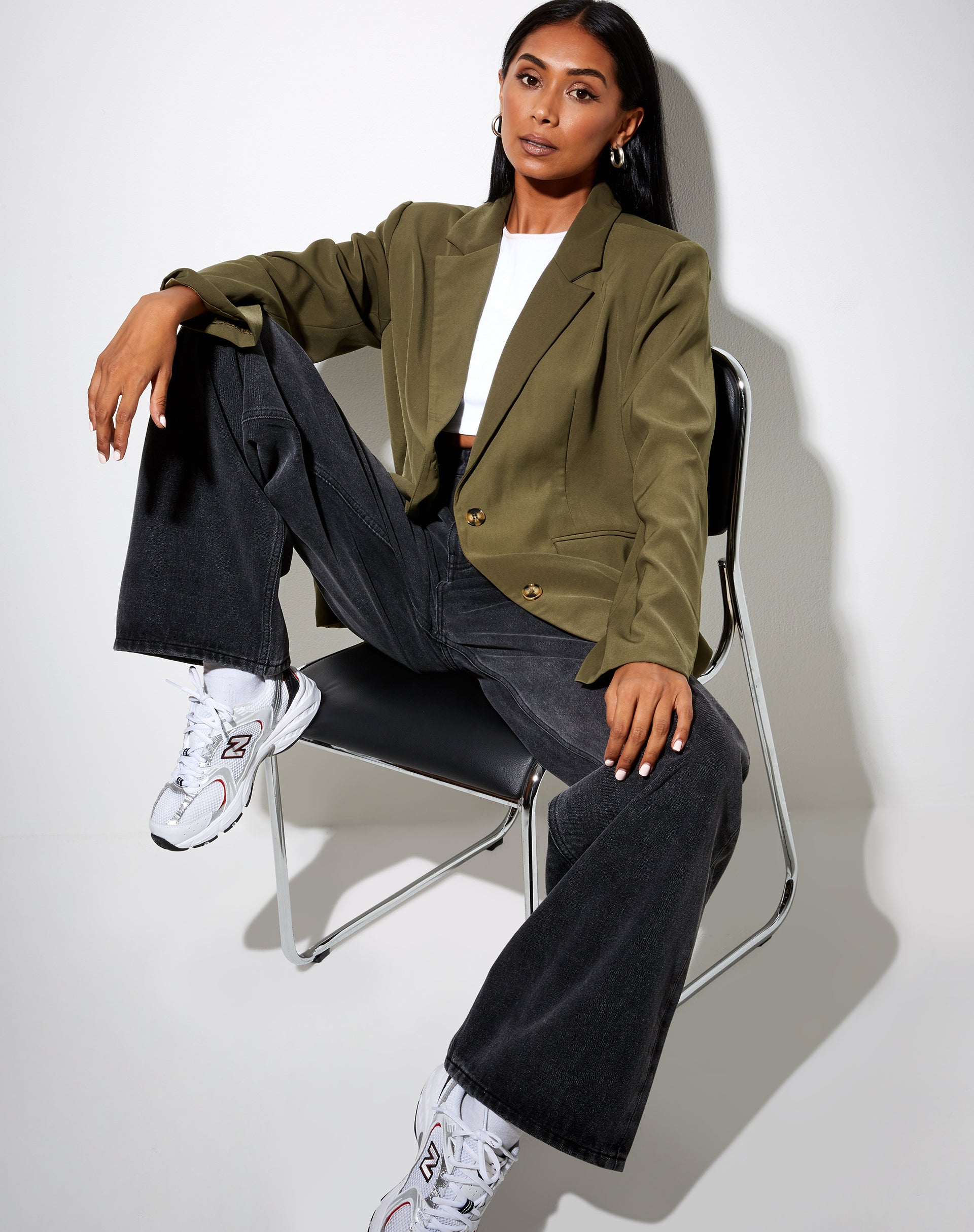 Image of Maiwa Blazer in Khaki