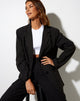 Image of Maiwa Blazer in Pinstripe Black