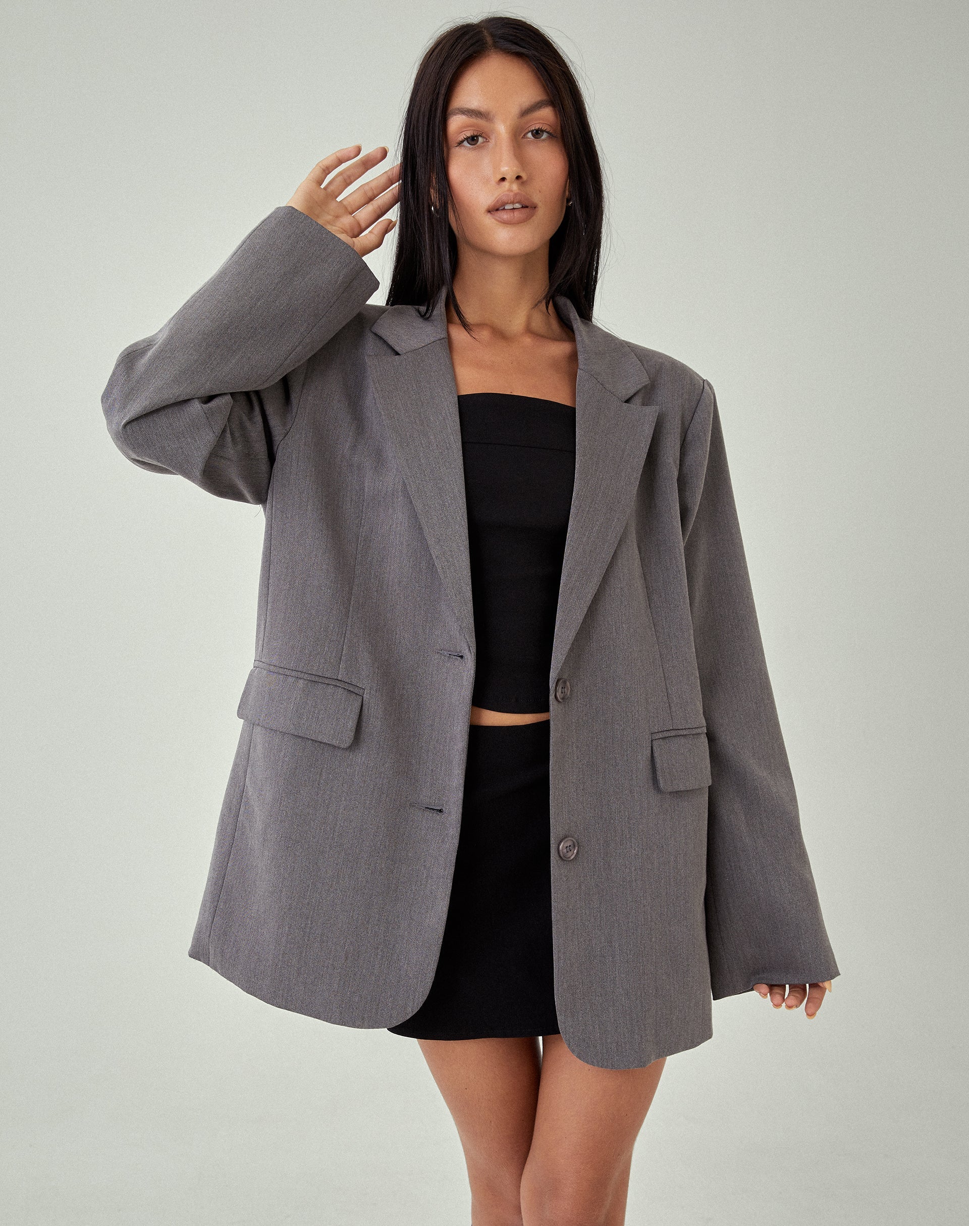 Blazer 2024 oversize gris