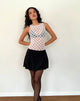 Image of Maloe Lace Patterned Tank Top in White