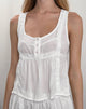 Image of Maple Scoop Neck Peplum Top in Ivory