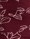 Outline Rose Maroon