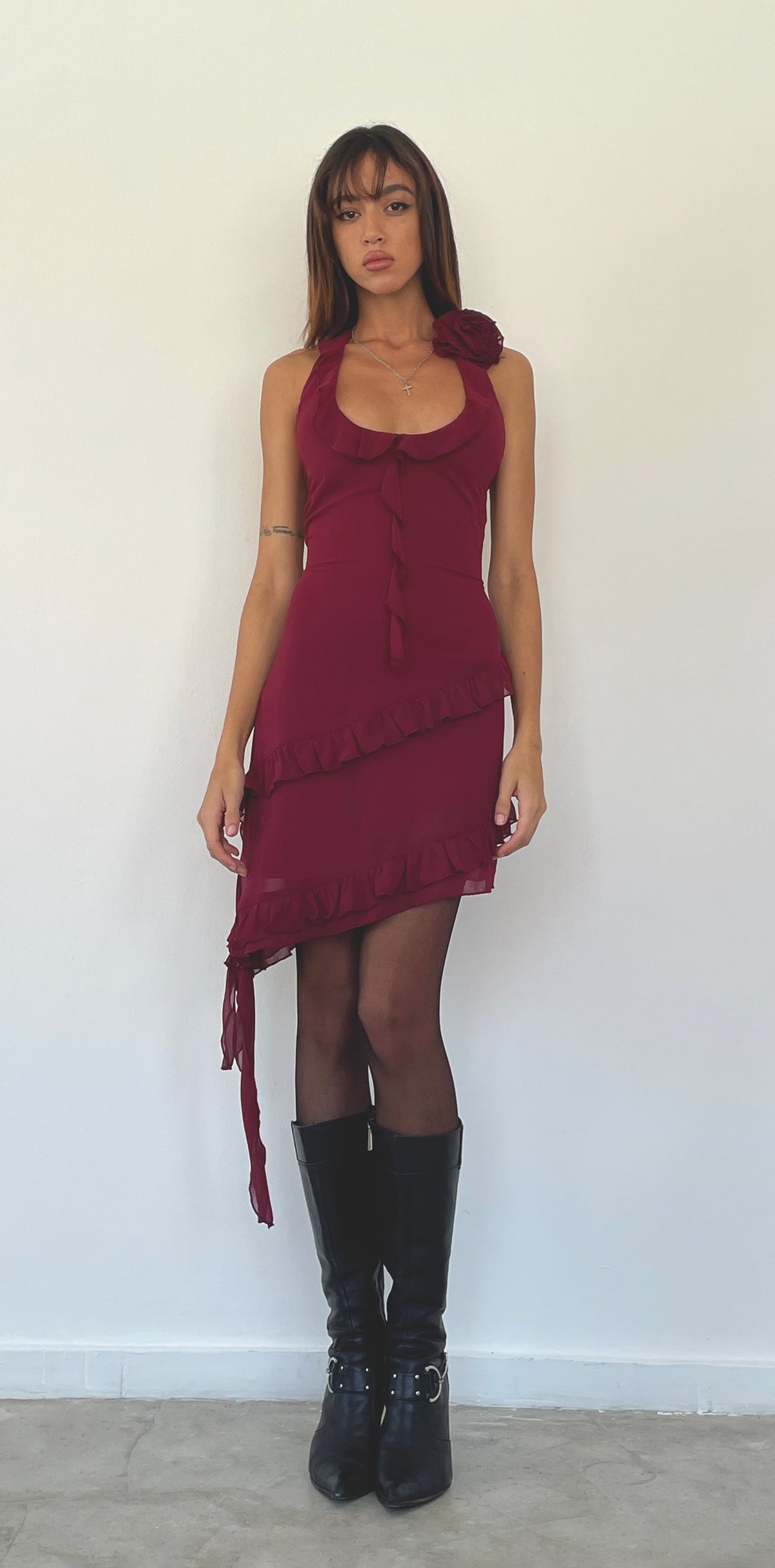 Margaret | Women's Ruffle Skirt Maxi Dress