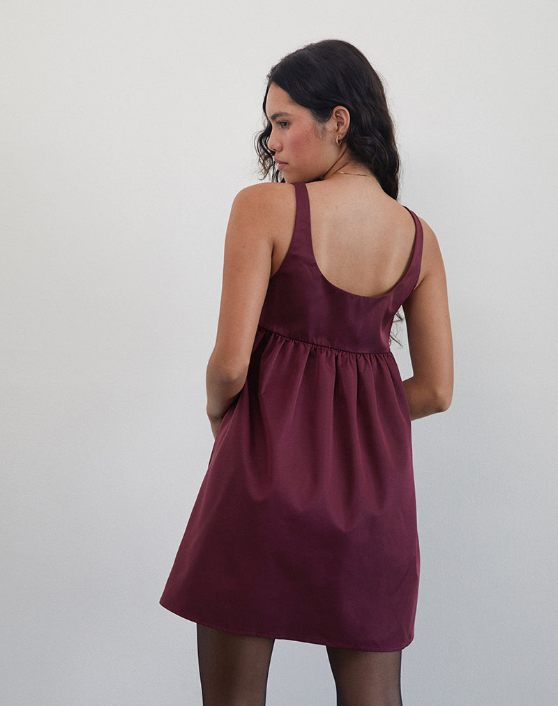 Image of Marona Dress in Dark Berry